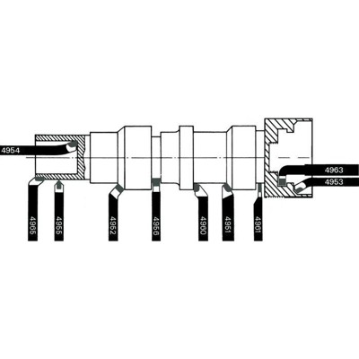 Produktbild von WILKE - Drehmeißel HSSE DIN 4952 R 25 x 25 x 200mm