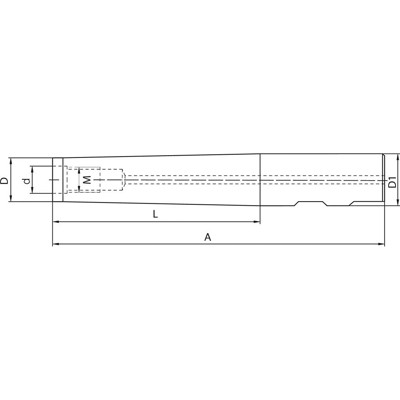 Produktbild von FORTIS - Verlängerung für Einschraubfräser DIN 69871AD/B D20x60mm M10