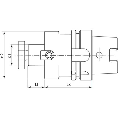Produktbild von FORTIS - Aufsteckdorn DIN 69893A HSK-A100 40x100