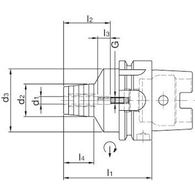 Produktbild von GÜHRING® - Hydrodehnspannfutter DIN 69893A HSK-A63 20x80mm schwer