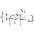 Produktbild von Conzella® - Kopierkörner für Drehbankspitzen 24mm