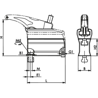 Produktbild von AMF - Zwischenelement 7600Z-22 M10x12