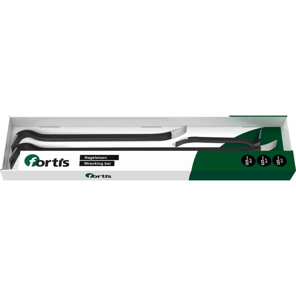 FORTIS Nageleisen-Set 3-teilig 320+620+935mm Produktbild img1 L