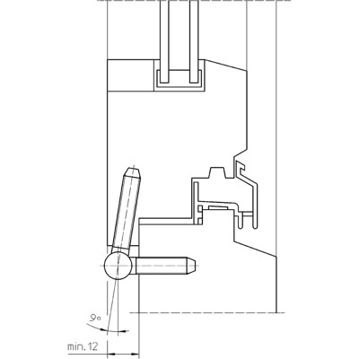 Produktbild von SIMONSWERK - FT-Einbohrband,BAKA® C 1-13,für Kippflügel,3tlg., Ø13mm, topzink