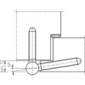 Produktbild von SIMONSWERK - Einbohrband C 1-15 WF,3tlg.,15mm,verkehrsweiß,RAL 9016