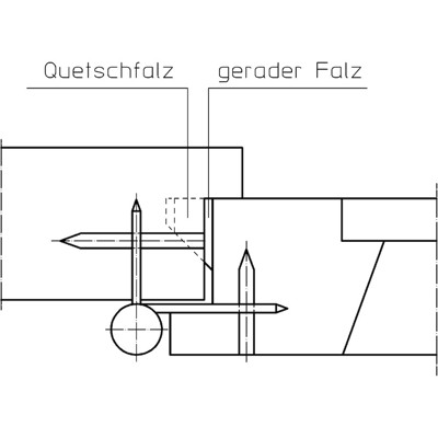 Produktbild von SIMONSWERK - FT-Band, BAKA® C 2, 2tlg., mit festem Stift,L 80mm, DR, Stahl verz