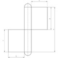 Produktbild von SIMONSWERK - Anschweißband KO 4,2tlg,140x14x4 blank