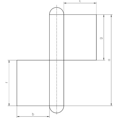 Produktbild von SIMONSWERK - Anschweißband KO 4,2tlg,140x14x4 blank