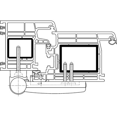 Produktbild von SIMONSWERK - Aufschraubband SIKU® 3D K 3030,15-19,verkehrsweiß,RAL 9016