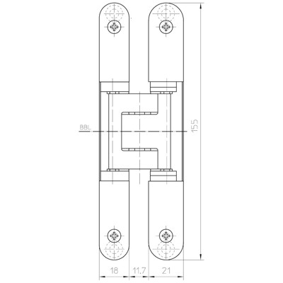 Produktbild von SIMONSWERK - Türband TECTUS TE 240 3D,DL-R,F1