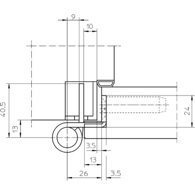 Produktbild von SIMONSWERK - Objektband VARIANT VX 7939/160,Ø22,5,edelstahl matt