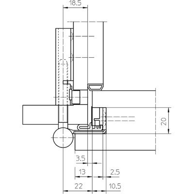 Produktbild von SIMONSWERK - Flügelteil VARIANT V 0037 WF FD,3-tlg.Band, vernickelt