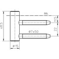 Produktbild von SIMONSWERK - Rahmenteil VARIANT V 4400 WF,DL-R, vernickelt