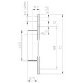 Produktbild von SIMONSWERK - Rahmenteil VARIANT V 8000 WF ASR,DL-R, vernickelt