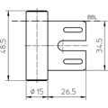 Produktbild von SIMONSWERK - Rahmenteil VARIANT V 8000 WF,DL-R, vernickelt