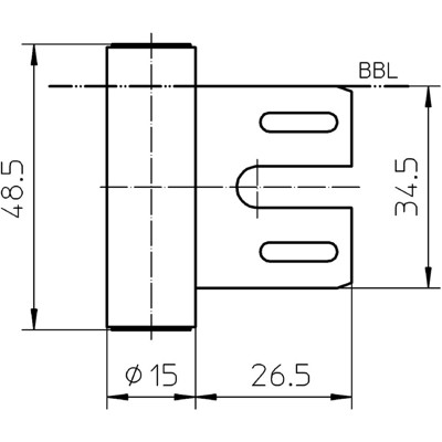 Produktbild von SIMONSWERK - Rahmenteil VARIANT V 8000 WF,DL-R, vernickelt