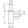 Produktbild von SIMONSWERK - Rahmenteil VARIANT V 8100 WF U,DL-R, vernickelt