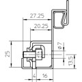 Produktbild von SIMONSWERK - Aufnahmeelement VARIANT® V 8600 verzinkt