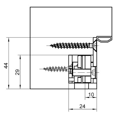 Produktbild von SIMONSWERK - Aufnahmeelement VARIANT VX 2501 3D N verzinkt