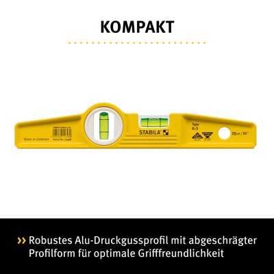 Produktbild von STABILA® - Wasserwaage Type 81 S, 40cm