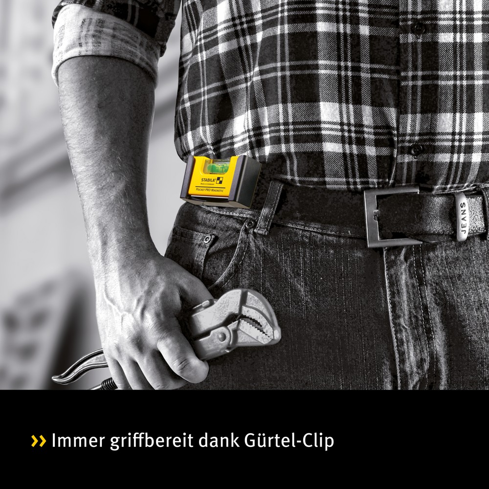 STABILA Magnet-Wasserwaage Pocket PRO 7cm Produktbild img6 L
