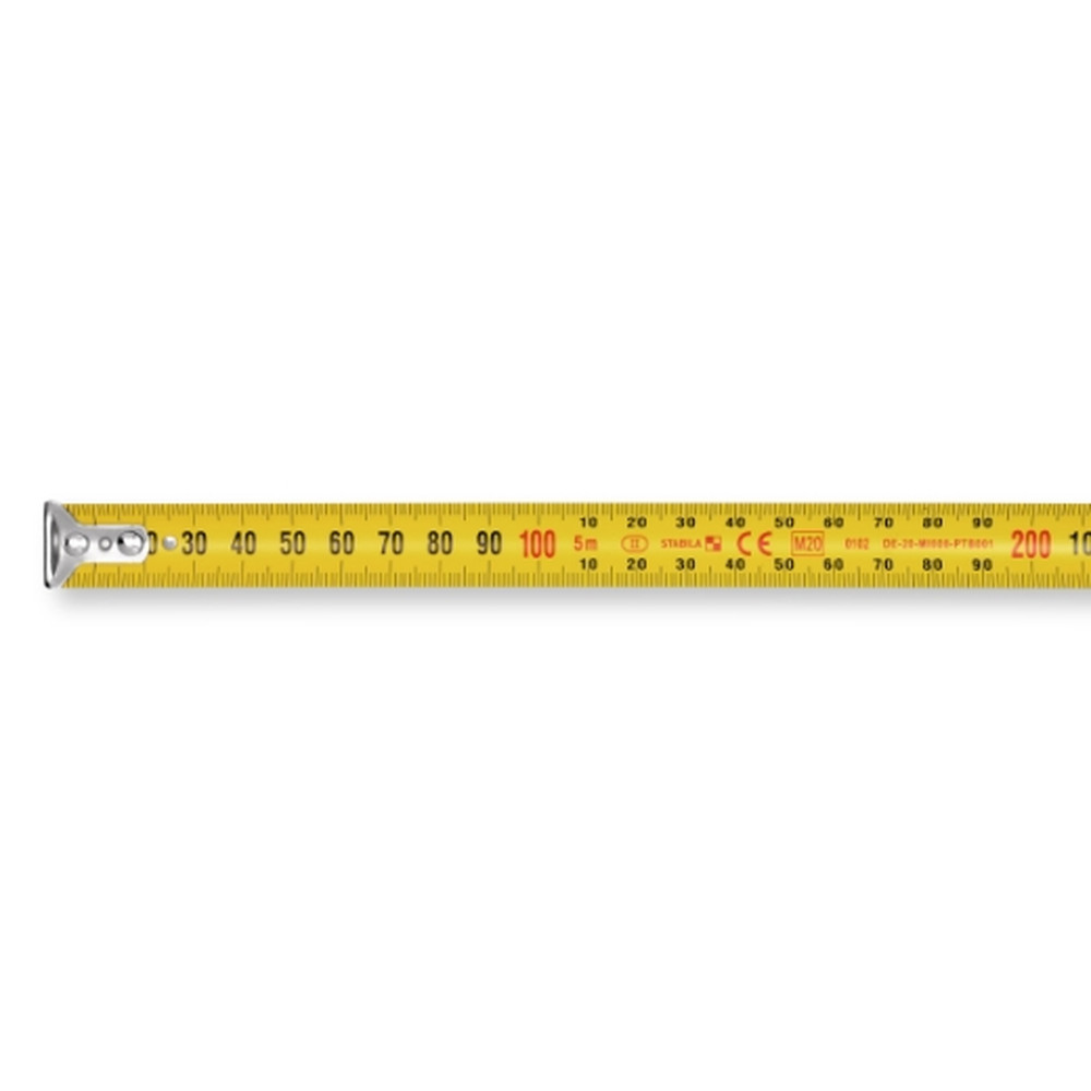 STABILA Taschenbandmaß BM 100, 5 m, metrische 1000er-Skala Produktbild img2 L