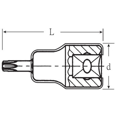 Produktbild von STAHLWILLE® - 3/8" (10mm) VDE-Schraubendrehereinsätze TORX T30 L.67mm