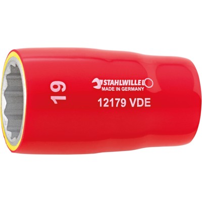 Produktbild von STAHLWILLE® - 1/2" (12,5mm) VDE-Steckschlüsseleinsatz SW.11mm L.56mm