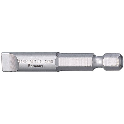 Produktbild von STAHLWILLE® - Bit-Schraubendrehereinsatz 0,6 x 3,5mm Außen-6kant E 6,3mm L.50mm