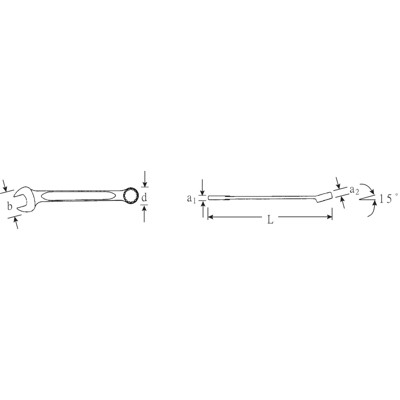 Produktbild von STAHLWILLE® - Ring-Maulschlüssel Spline Größe 14 7/16" L.135mm