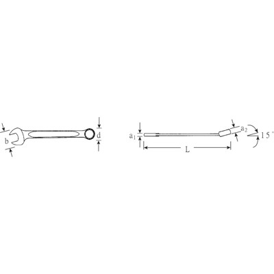 Produktbild von STAHLWILLE® - Ring-Maulschlüssel OPEN-BOX SW.8mm L.115mm