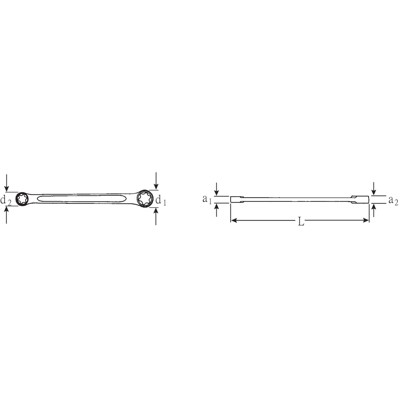 Produktbild von STAHLWILLE® - Doppelringschlüssel Innen-TORX E20 x E24 L.227mm