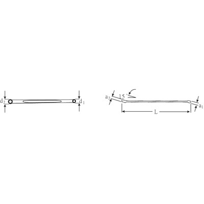 Produktbild von STAHLWILLE® - Doppelringschlüssel Spline Größe 12 x 14 3/8 x 7/16" L.250mm