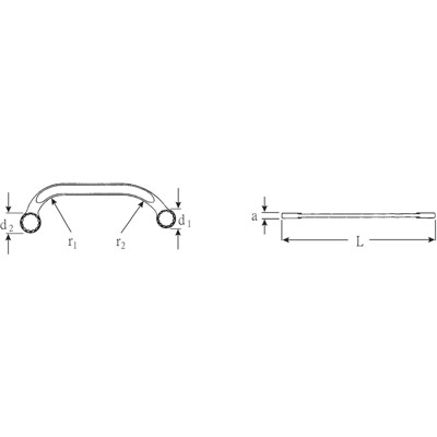 Produktbild von STAHLWILLE® - Doppelringschlüssel STARTER SW.11 x 13mm L.150mm