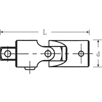 Produktbild von STAHLWILLE® - 1/4" (6,3mm) Kardangelenk L.45mm