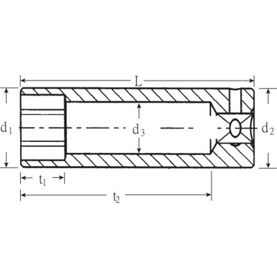 Produktbild von STAHLWILLE® - 1/4" (6,3mm) Steckschlüsseleinsatz 6-kant SW.9mm L.50mm