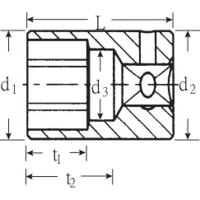 Produktbild von STAHLWILLE® - 1/4" (6,3mm) Steckschlüsseleinsatz 6-kant SW.4mm L.23mm