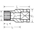 Produktbild von STAHLWILLE® - 1/4" (6,3mm) Steckschlüsseleinsatz Spline SW.7/16" L.25mm