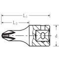 Produktbild von STAHLWILLE® - 1/4" (6,3mm) Schraubendrehereinsatz PH Größe 2 L.28mm