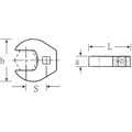 Produktbild von STAHLWILLE® - CROW-FOOT-Schlüssel heavy-duty SW.1 1/4" Innen-4kant 3/8" L.62mm