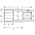 Produktbild von STAHLWILLE® - 3/4" (20mm) Steckschlüsseleinsatz SW.36mm L.90mm