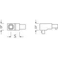 Produktbild von STAHLWILLE® - Vierkant-Einsteckwerkzeug Außen-4kant 3/4" Wkz.Aufn.22x28mm