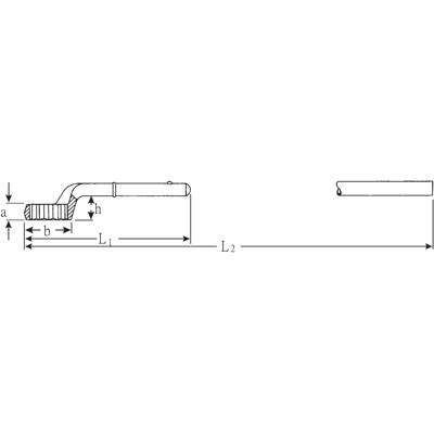 Produktbild von STAHLWILLE® - Zug-Ringschlüssel SW.75mm L.375mm