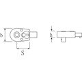 Produktbild von STAHLWILLE® - QR-Einsteckknarre Größe 4 Außen-4kant 1/4" Wkz.Aufn.9x12mm