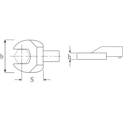 Produktbild von STAHLWILLE® - Maul-Einsteckwerkzeug SW.30mm Wkz.Aufn.22x28mm