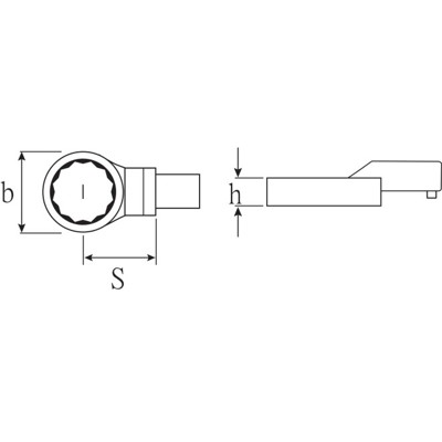 Produktbild von STAHLWILLE® - Ring-Einsteckwerkzeug SW.5/16" Wkz.Aufn.9x12mm