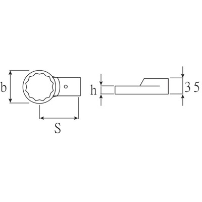 Produktbild von STAHLWILLE® - Ring-Aufsteckwerkzeug SW.41mm Wkz.Aufn.24,5x28mm