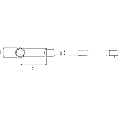 Produktbild von STAHLWILLE® - Ring-Einsteckwerkzeug SW.1/4" Wkz.Aufn.9x12mm