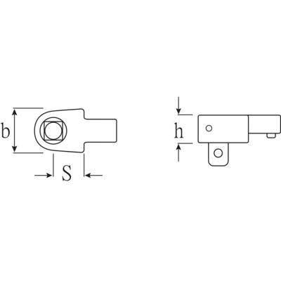 Produktbild von STAHLWILLE® - Vierkant-Einsteckwerkzeug Größe 4 Außen-4kant 1/4" Wkz.Aufn.9x12m