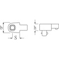 Produktbild von STAHLWILLE® - Vierkant-Einsteckwerkzeug Größe 5 Außen-4kant 3/8" Wkz.Aufn.9x12m